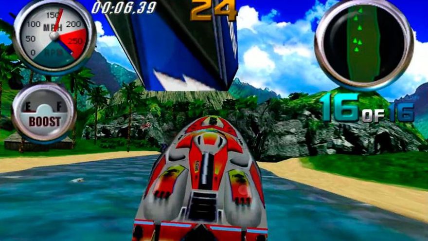SEGA Dreamcast Hydro Thunder Gameplay