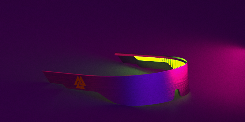 3D Rendered Back To The Future Glasses