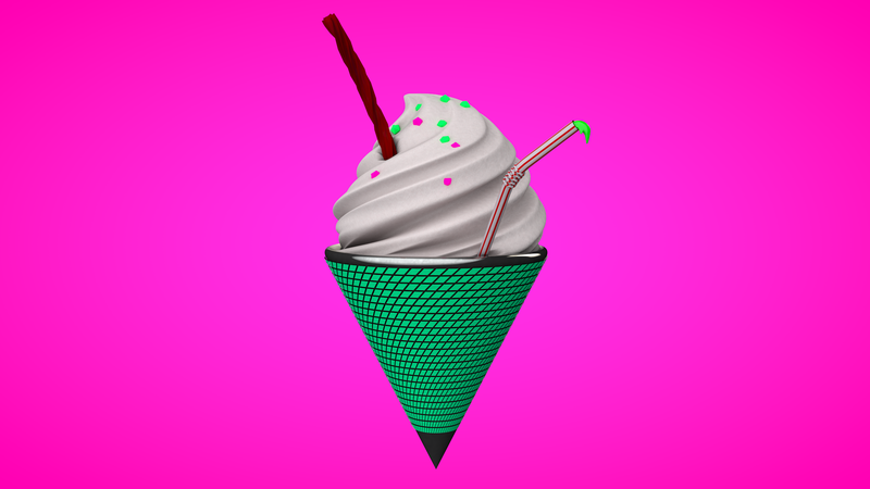 3d Rendered Ice Cream