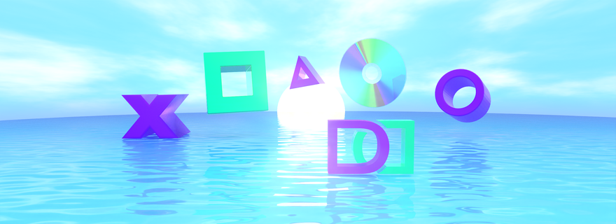 DECADE DRiFT Blender 3D Render - Retro Water Abstract